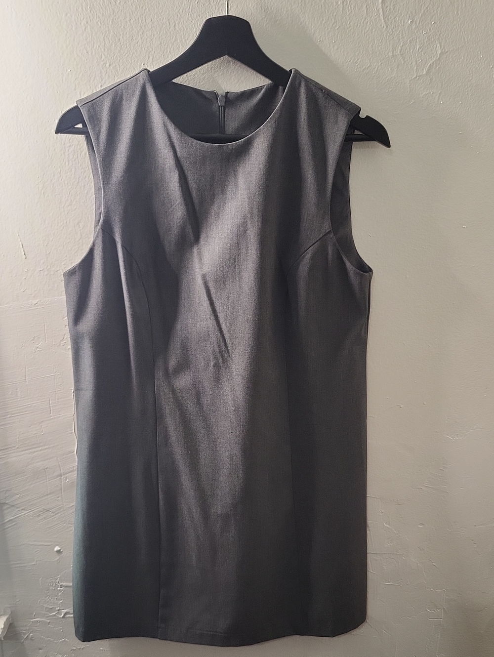 H&M Sleeveless Dark Gray Shift Mini Dress